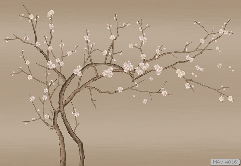 Cây hoa đào mùa xuân phong cách nhật - tối giản  MAV-4016